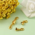 thumbnail image 5 of 2 Set Brass Magnetic Clasps Converter with Double Lobster Claw Clasps Column Golden 33x6mm Magnetic Clasps Converter: 12x6mm Lobster Claw Clasps: 10x5.5x3.5mm, 5 of 5