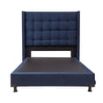 thumbnail image 2 of Box Base Cama Matrimonial + Cabecera Titan Azul Marino Dicasa  Titan Bless, 2 of 8