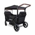thumbnail image 5 of WONDERFOLD X2R Rev Stroller Wagon (2 Seater) - Collapsible Stroller Wagon with 5-Point Seatbelt Harnesses, Reclining Seats & Footwells, Black, 5 of 6