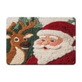 thumbnail image 2 of ddioayh Christmas Doormat With Faux-Knit Santa Claus Design Anti-Slip Bath Mat for Holiday Decoration 60x40cm, 2 of 6