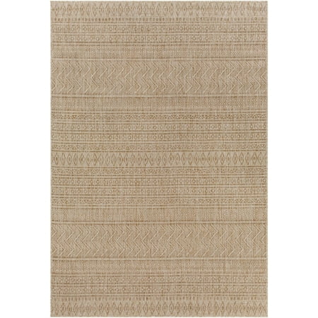 Surya Global Eagean Polypropylene 63 x 63 inches Round Area Rugs With Khaki EAG2411-53RD