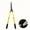 22-27.5inch yellow, variant on 18 38 Inch Extendable Tree Pruning Shears Heavy Duty Non Stick Sharp Steel Blades 2 Inch Cutting Capacity Shock Absorbing Handle Manual Hedge Shears For Shrub Trimming Garden Use