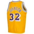 thumbnail image 3 of Youth Mitchell & Ness Magic Johnson Gold Los Angeles Lakers Swingman Throwback Jersey, 3 of 3