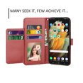 thumbnail image 3 of Wallet Case for Samsung Galaxy S21 Plus 5G, for Galaxy S21 Plus Case 6.7", Takfox PU Leather Credit Holder Folio Flip Magnetic Closure Kickstand Protective Phone Cover & Lanyard - Wine Red, 3 of 6