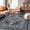 Black Navy Blue Floral, variant on Vintage Washable Kitchen Runner 3x8, Non Skid Washable 8 ft Runners for Hallway, Terracotta Printed Ultra Soft Carpet for Bathroom Bedroom Living Room