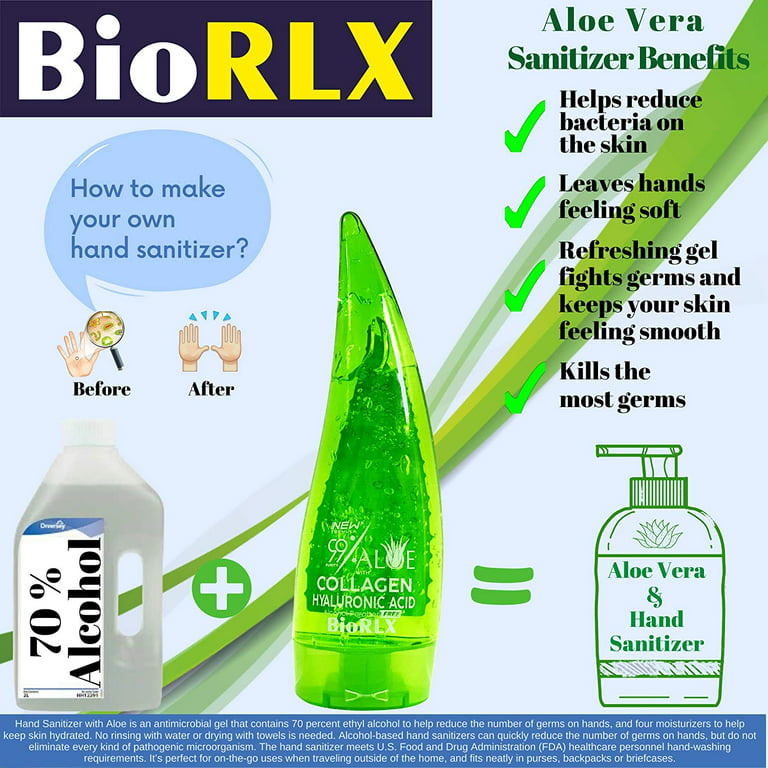 LDD Bioscience - Aloe Vera has cooling properties and is anti-inflammatory.  Hence, it is one of the most natural remedies for sunburn or burnt skin.  Applying this gel helps with a protective