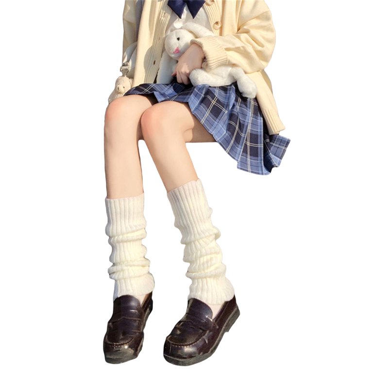 Bmnmsl Women Knitted Leg Warmers Leg Cover Casual Simple