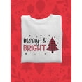thumbnail image 3 of Merry Christmas Tree And Bright Sweatshirt Women -Smartprints Designs, Female 3X-Large, 3 of 4