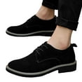 thumbnail image 3 of Daolelai Men's Stylish Solid Color Leather Lace-Up Low-Top Ankle Boots, 3 of 9