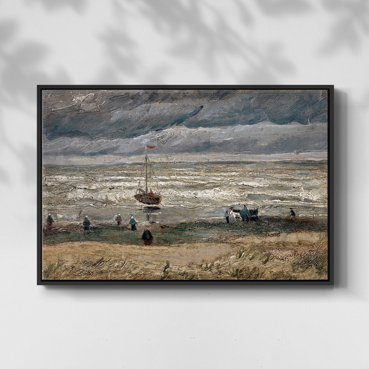 Vintage Landscape-CXXVII By Wexford Home Framed in Black Wood Gallery Wrapped Canvas 17 in. x 25 in.