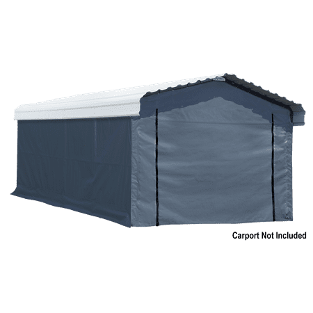 Arrow Enclosure Kit For 12 X 20 Ft Carport Grey Walmart Com