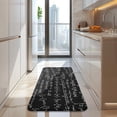 thumbnail image 4 of Math Equations 3D Shapes Black Pattern Kitchen Rug Mat,Kitchen Runner Rugs Non Skid Washable,Decorative Kitchen Floor Mats for Kitchen,Sink,Laundry,17"x47.2", 4 of 7