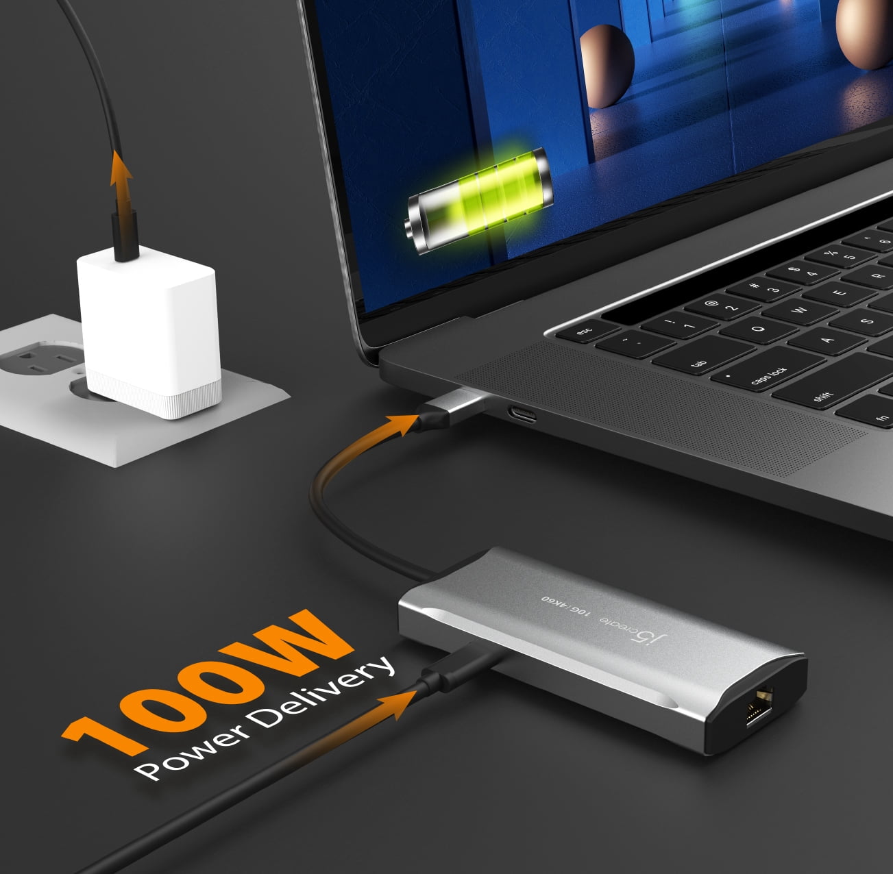 j5create 4K60 Elite USB-C 10Gbps Travel Dock, JCD392