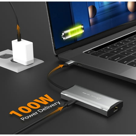 j5create - 4K60 Elite USB-C 10Gbps Travel Dock - Space Grey