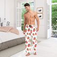 thumbnail image 6 of FORMRS Mens Pajama Pants with Pockets Sleepwear Lounge Bottoms Sizes S-2XL, Strawberry, 6 of 7