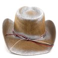 thumbnail image 6 of Cowboy Hat Western Mens Classic Straw French Hat Cowgirl Women Summer Rancher Hats with 10cm Wide Brim, 6 of 6