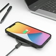 thumbnail image 4 of Red Ember Shockproof Case for iPhone, Ultra Slim Protective Liquid Silicone Matte Finish Phone Case - iPhone 11 Pro Max - Black, 4 of 5
