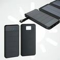 thumbnail image 1 of Lampes Solaires d'Extérieur, Banque d'Alimentation Solaire Pliable 10000mAh pour Alimentation Mobile d'Extérieur, Banque d'Alimentation Portable avec USB et Type-C pour Téléphones Intelligents et Tablettes, Banque d'Alimentation Solaire, 1 of 9