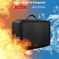 thumbnail image 3 of Fireproof File Storage Bags,with Letter Size File Bag, Document Organizer with Lock Water-Resistant Portable for Home Office Travel for Important File Passport Laptop,Black, 3 of 12