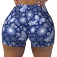 thumbnail image 2 of Sikiie Beautiful Snowflake Butterfly Workout Shorts Women Scrunch Butt Gym Shorts Seamless High Waist Tummy Control Yoga Biker Athletic Shorts-X-Large, 2 of 8