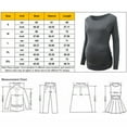 thumbnail image 3 of Hwmodou Pregnant T-Shirts Women Women's Maternity Ruched Tunic Tops Mama Clothes T-shirt Long Sleeve Scoop Neck Soft Warm T-Shirt Dailywear Pregnancy Clothes For Woman, 3 of 6