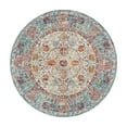 thumbnail image 3 of Unique Loom Baracoa Collection Area Rug - Rumba (5' 5" Round Light Blue/Cream), 3 of 7