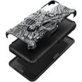 thumbnail image 3 of DALUX V Hybrid Kickstand Holster Phone Case Cover Compatible with Samsung Galaxy A14 5G (2023) - Gray Cursed Skull, 3 of 3