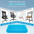 thumbnail image 5 of Gel Seat Cushion for Long Sitting - Extra Thick Soft Large Gel Cushion, Pressure Relief Cushion for Office Chair Gel Pad for Car, 5 of 7