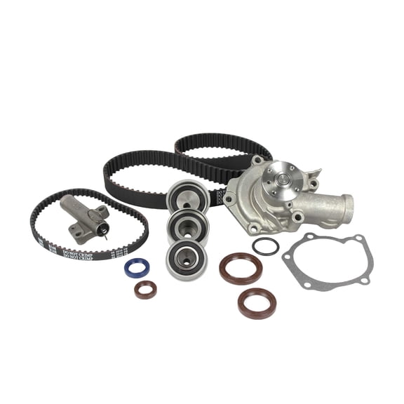 DNJ TBK155WP Timing Belt Kit Water Pump Fits Cars & Trucks 99-05 Dodge Eclipse Galant 2.4L SOHC