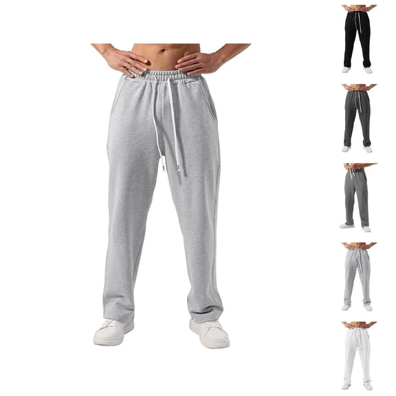 Athletic Joggers - Comfortable Breathable Sweatpants with Pockets and Elastic Waistband for Outdoor Running