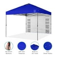 thumbnail image 4 of Best Choice Products 10x10ft Easy Setup Pop Up Canopy, Portable Tent w/ Side Wall, 1-Button Push, Case - Resort Blue, 4 of 8