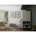thumbnail image 4 of Manhattan Comfort Hampton 6-Shelf Wood Display Cabinet in Off White, 4 of 5