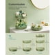thumbnail image 2 of Organizador de maquillaje SONGMICS de 3 niveles, redondo, giratorio, verde pálido, 2 of 7