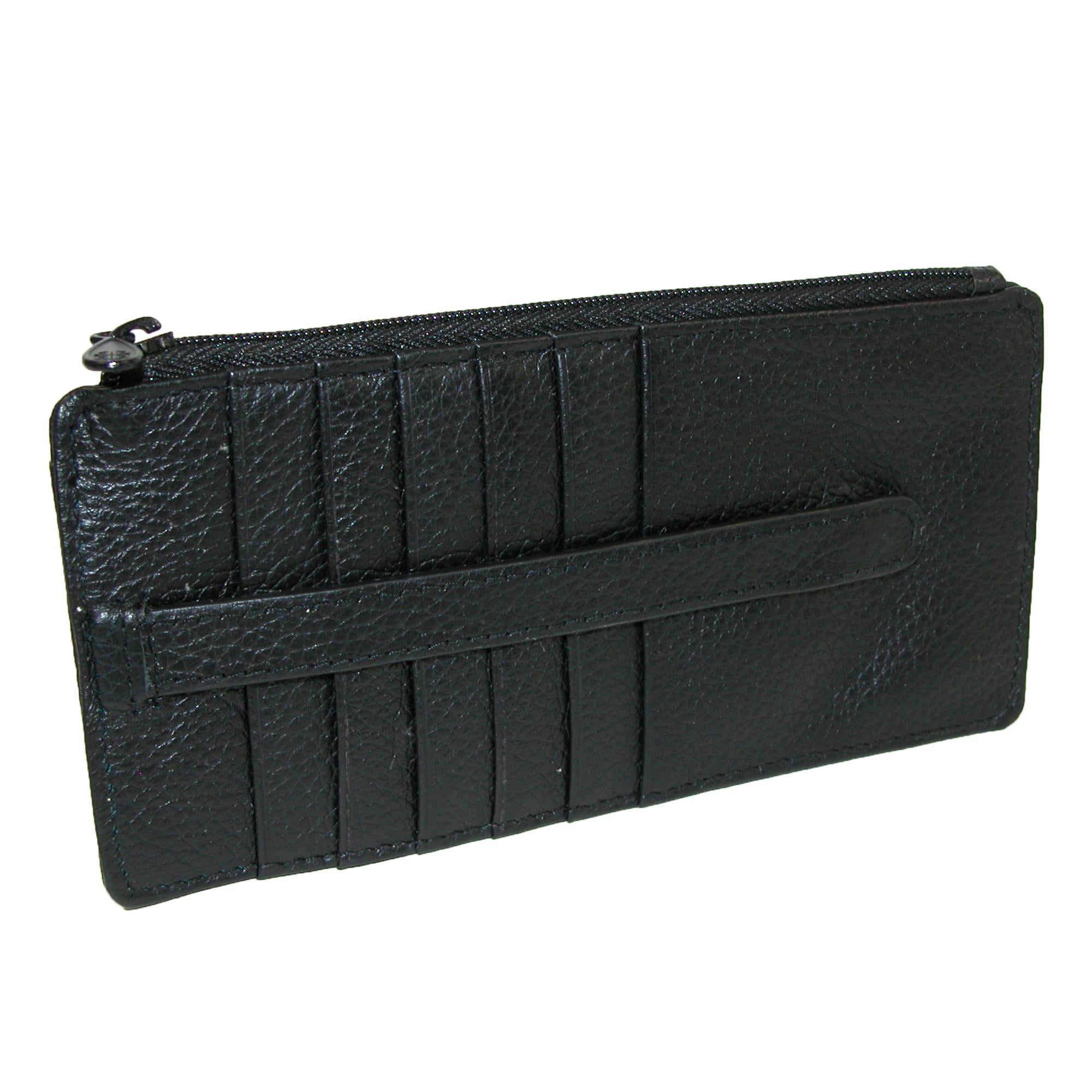 Buxton Coin /& Card Case,Black