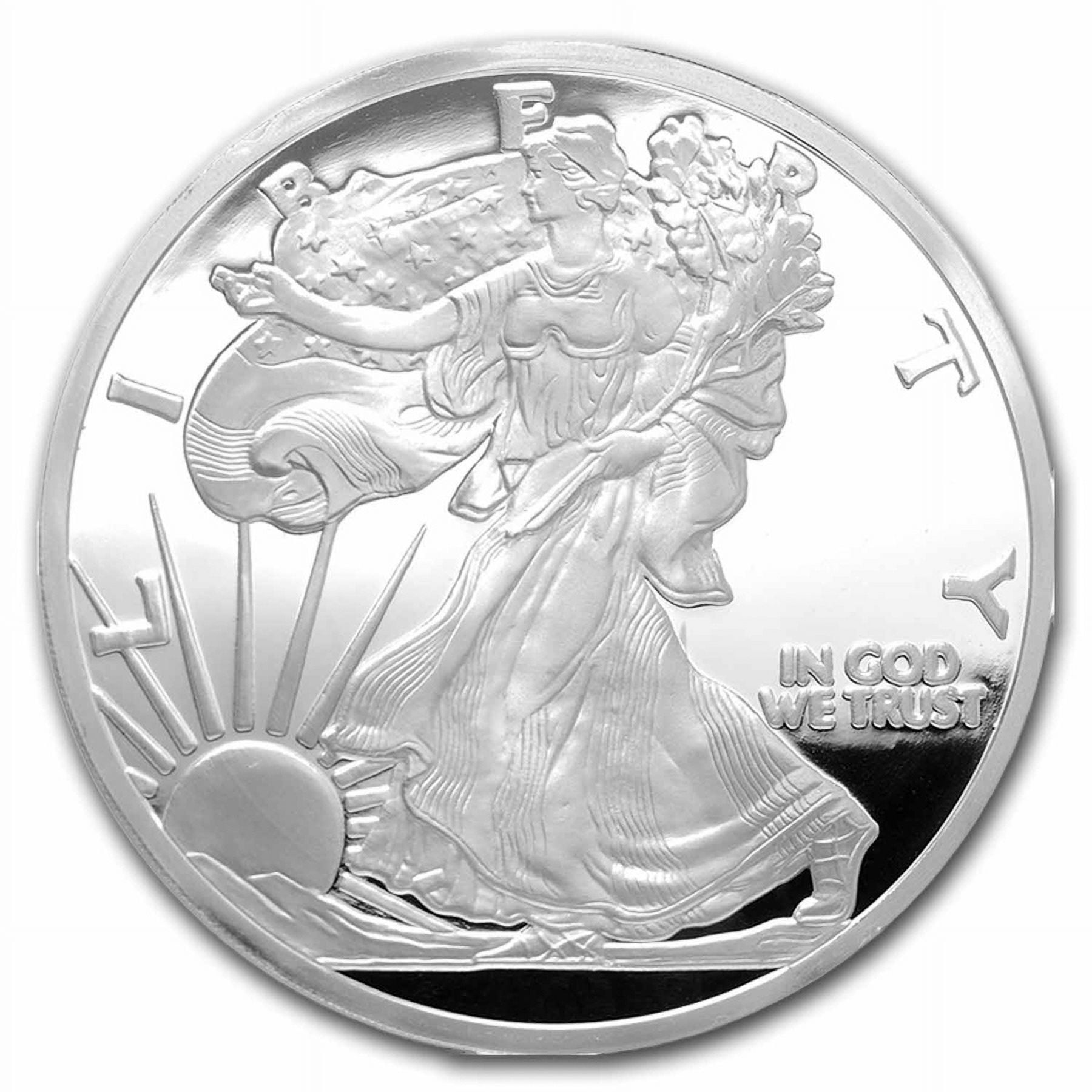 Bullion Silver Coins, Lot of 10, 1 oz Silver Generic Rounds .999
