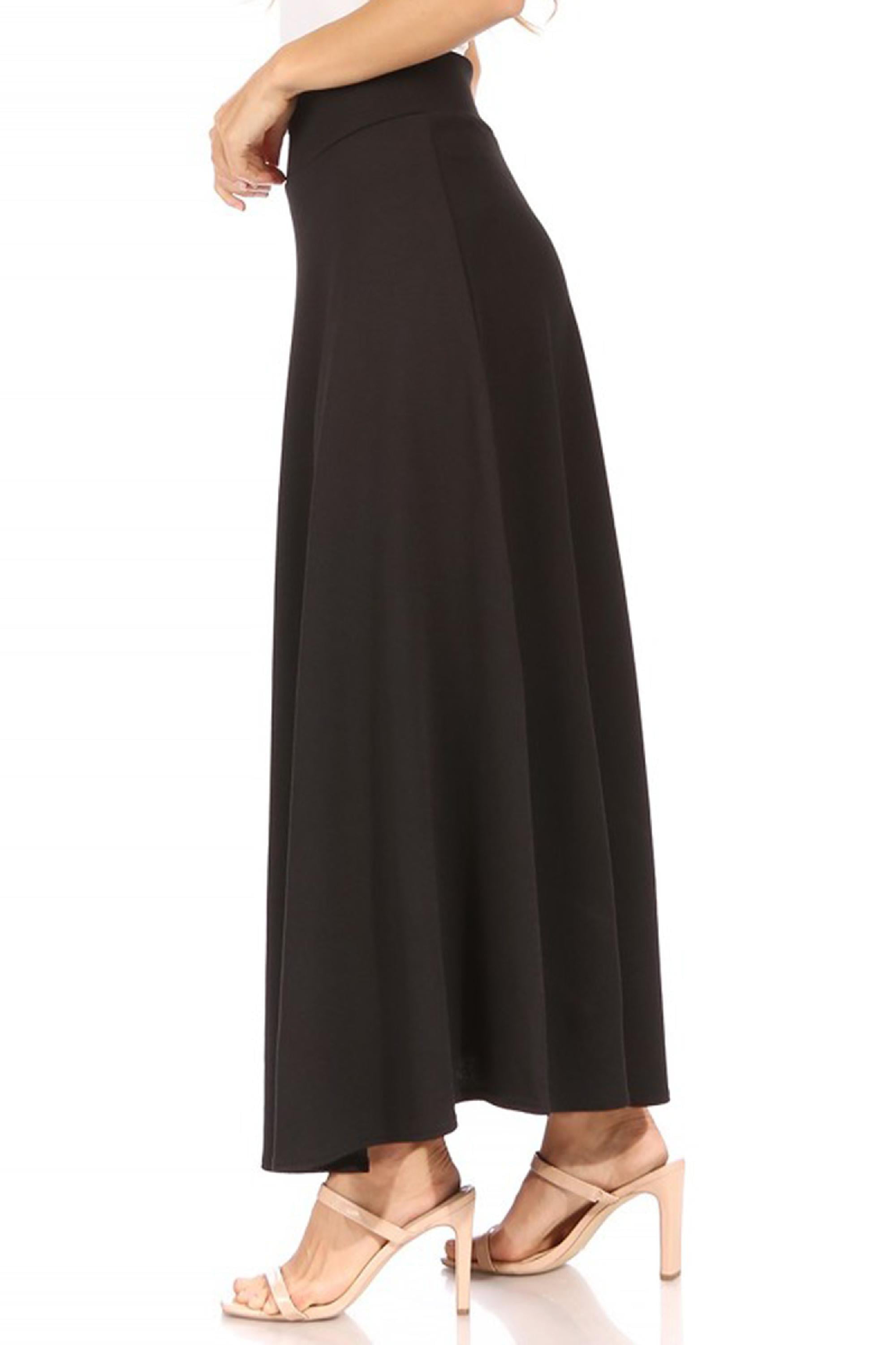  SuperPrity Flare Maxi Skirts for Women High Waisted