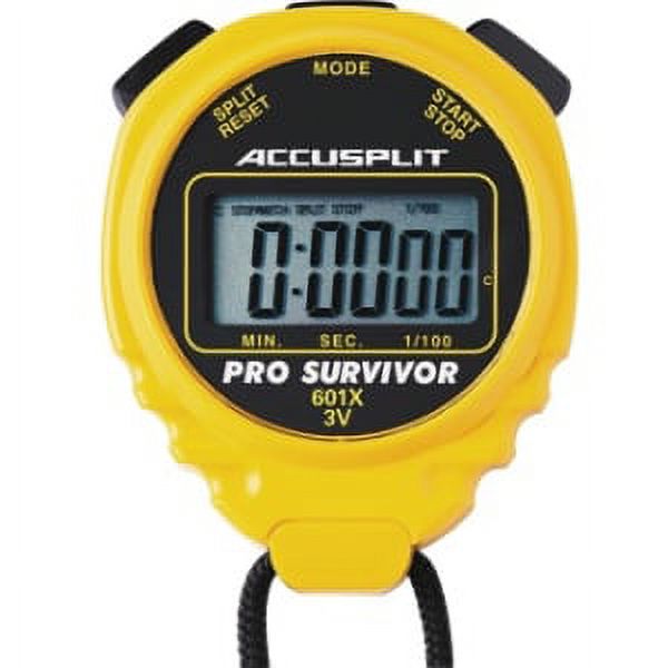 Accusplit A601XY Pro Survivor Stopwatch with Yellow Case - image 2 of 2