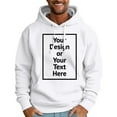 thumbnail image 2 of Mens Hoodies Soild Color Pullovers ,Spring Winter Oversize Loose Hoodie Casual Sweatshirt ,Long Sleeve Full Zip Hooded With Pocket Outerwear Clothes M, 2 of 5