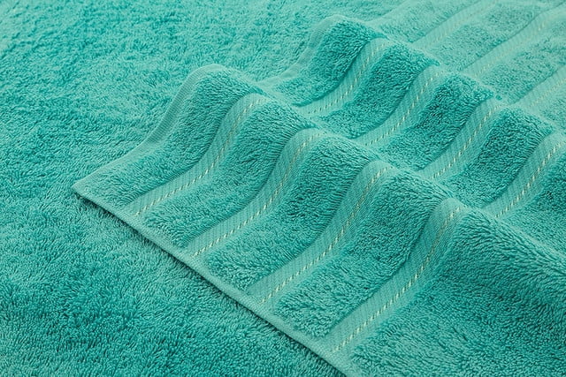 Brand - Solimo 100% Cotton 2 Piece Bath Towel Set, 500 GSM (Olive  Green and Turquoise Blue)
