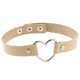 thumbnail image 1 of Collar con forma de corazón de melocotón de cuero sintético negro para mujer, estilo japonés, estilo punk, estilo harajuku, para discoteca, para chica suave, 1 of 6