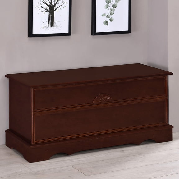 Warm Brown Storage Chest For Bedroom Use - , Spacious, With Locked Security Ample Space And Secure Locking
