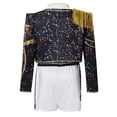 thumbnail image 4 of Halloween Stage Role Play Stage Cosplay Costume, Popular Singers Idol Dance Performance Suit, Includes Outerwear, Top and Pants, Fashion Role Play Costume Party, 120(5-6 Years), 4 of 9