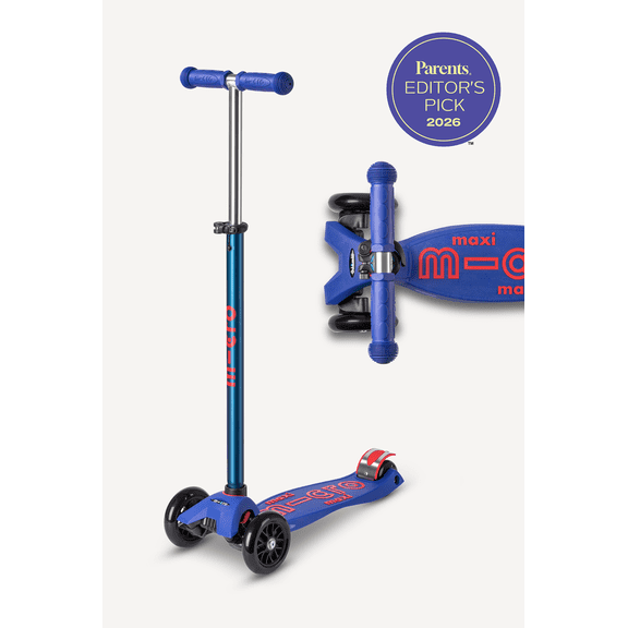 Micro Kickboard Maxi Deluxe Kids Kick Scooter, 3-Wheel Lean-to-Steer, Ages 5-12