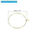 thumbnail image 2 of Uxcell 30mm Jump Rings, 100 Pack Metal O Ring Open Jump Rings for Jewelry Making Keychains, Golden, 2 of 6