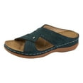 thumbnail image 4 of Dakaela Womens Fashion Orthotic Slides Ladies Slip on Summer Sandals Thick Cushion Slippers Navy 8, 4 of 5