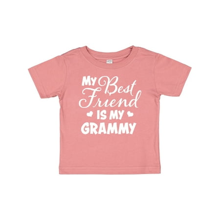 

Inktastic My Best Friend is My Grammy with Hearts Gift Baby Boy or Baby Girl T-Shirt