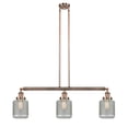 thumbnail image 2 of Innovations Lighting 213-S Stanton Stanton 3 Light 39" Wide Linear Chandelier - Brushed, 2 of 7