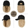 thumbnail image 2 of YEKEYI Hat Wig for Women, Short Wave Baseball Cap Wig with Curly Synthetic Hair Extensions, 2 of 9