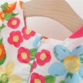 thumbnail image 4 of Fesfesfes Toddler Girls Dress Summer Large Flowers Baby Girls Little Dress Sleeveless Floral Dress Bag Free On Sale, 4 of 9