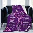 thumbnail image 2 of LHSHID Happy 60th Birthday Gifts Blanket for Women Her Wife Sister Mom Friends Grandmother Coworker Boss 60th Birthday Blankets Throw 60th Birthday Gift Ideas Gifts for 60th Birthday 50x60in, 2 of 6